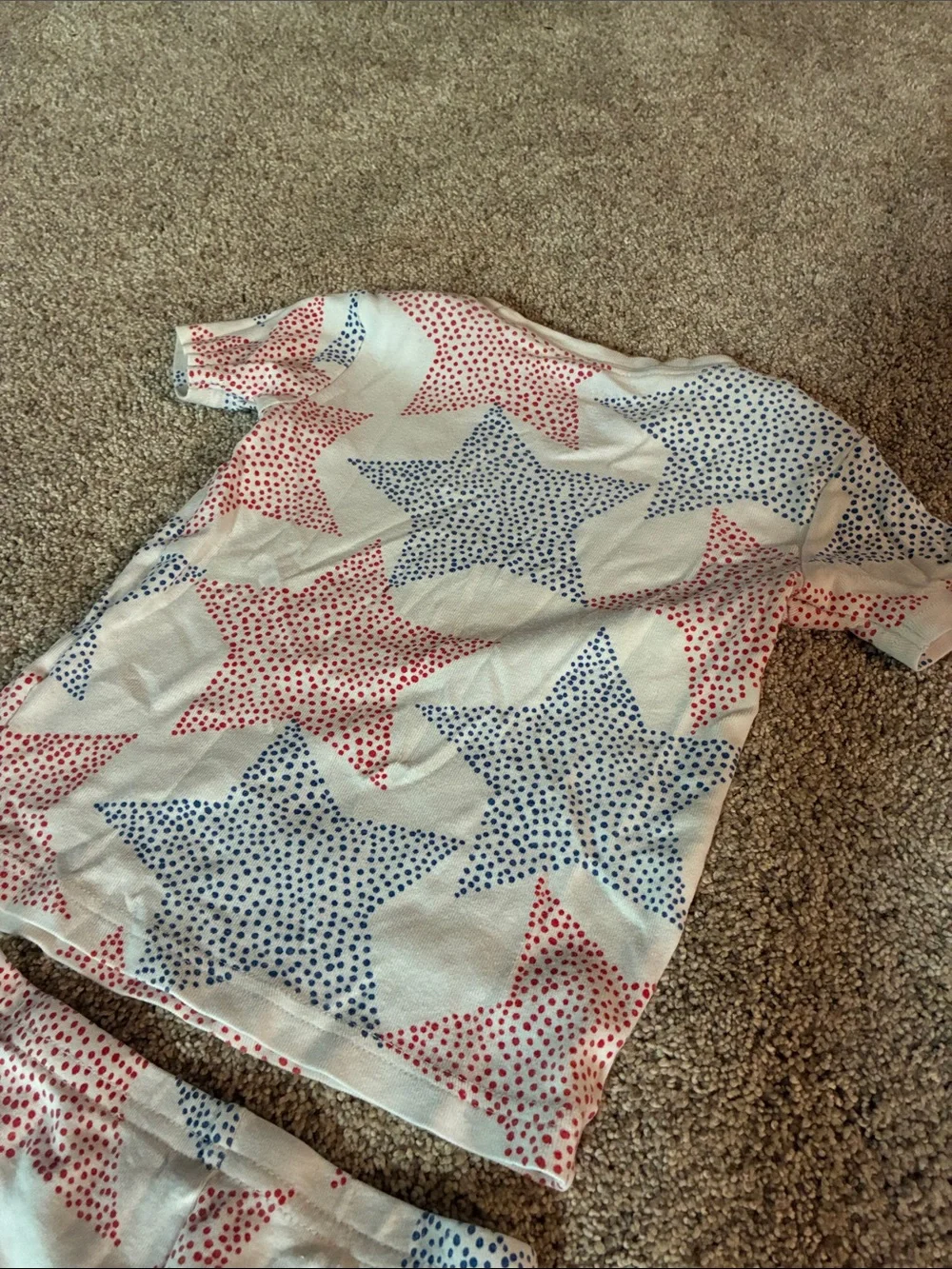 Carter’s Patriotic Red White & Blue Star Pajama Set Size 3T